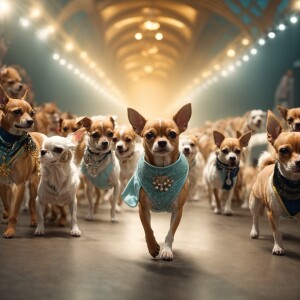 Create an 8K Ultra-HD, 3D animated scene of anthropomorphic, wel...