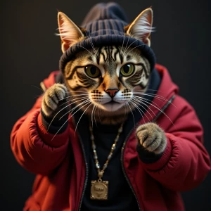 gangsta rapper cat swagging