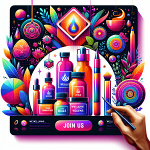 Design a visually stunning image showcasing Cannaglobe's product...