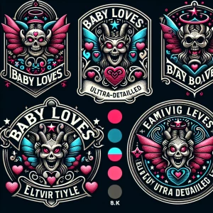 5 different style logos for (Baby loves) logo
Crazy detsiled sty...