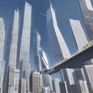 The largest skyscraper high to space