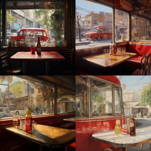 cafe, seen from the first person table, on the table khachapuri...