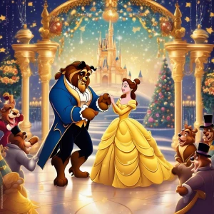 Disney image! Create an image of  Beauty and the Beast celebrati...