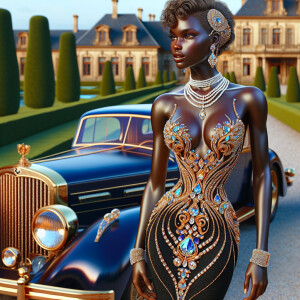 Create a vibrant, 3-D realistic illustration of an light skin, H...