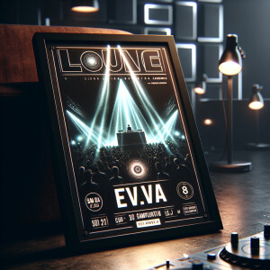 сделай афишу в формате инстаграм для клуба “Milo lounge” с анонс...