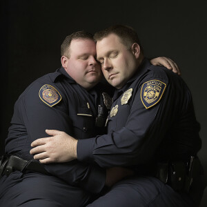 Lifesize digital photography portrait of a best romantic buddies...