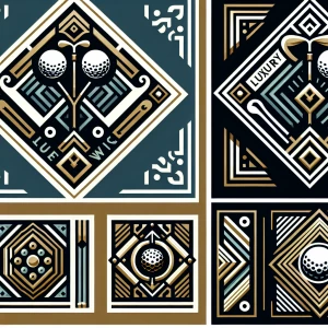 Design a logo for "Clean Swing," influenced by Art Deco aestheti...