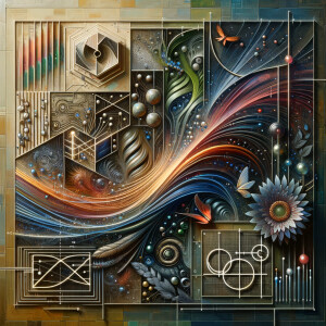 The golden ratio, Minimalist art Circuit, boards, circuitry, dia...