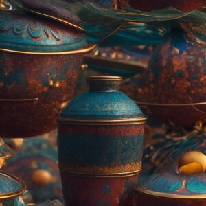 A genie trapped in a bottle 8k resolution, HDR,masterpiece, cine...