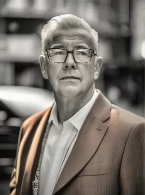 Candid street AI portrait