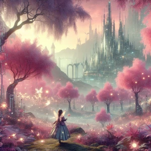 Создайте изображение в сказочном, фентезийном стиле: менкая прин...