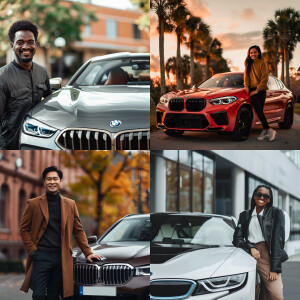 Нарисуй счастливого владельца BMW