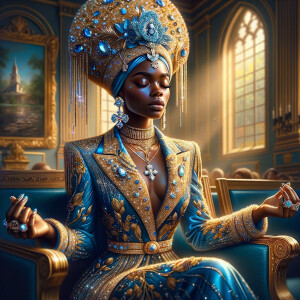 Create an illustration that embodies spirituality and a deep con...