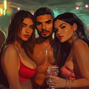 PEPE meme,Chilling at the club with some beautiful girls, GTA st...