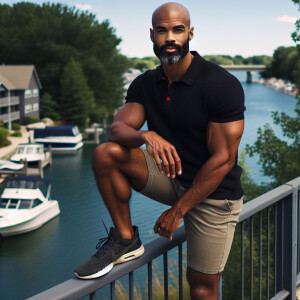 Image of a middle age, attractive African-American men he is in...