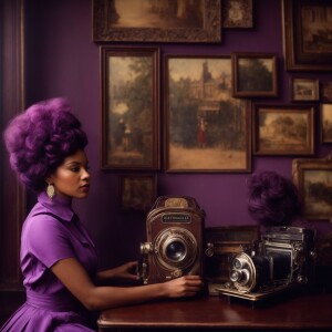 create a  ultra high resolution 3D beautiful African American fe...