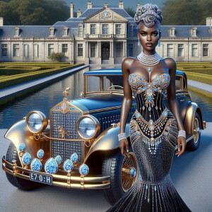 Create a vibrant, 3-D realistic illustration of an light skin, H...