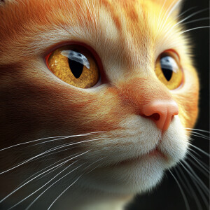 Create a realistic cat