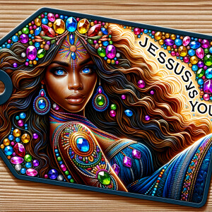 Design a tag that encapsulates a beautiful, colorful depiction o...