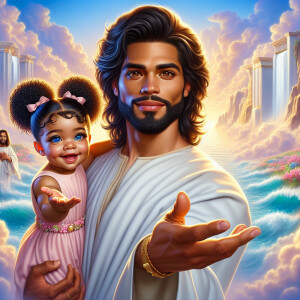 Create a 3D realistic artwork featuring the phrase 'Jesus Saves'...