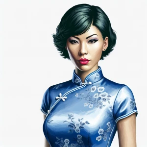 Create a stylized illustration paint of a smooth-coated face  a...