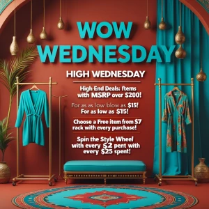 Design a thumbnail for tonight's Poshmark live show with the fol...