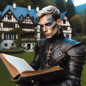 Caranthir-Ar-Fieniel from the Witcher. Black eldritch armor. Pal...