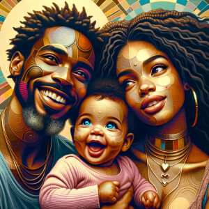 A 3D hyper-realistic fusion of boho urbanism and picasso style i...