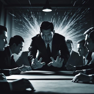 A man channels his chi energy and, with a forceful slam of his h...