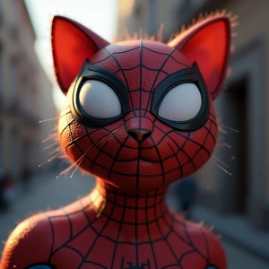 Spiderman-cat, hyper detalic, cinematic, animation, 8k