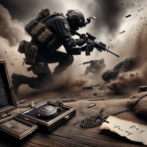 A soldier on the battlefield cannot simply rely on prayers to de...