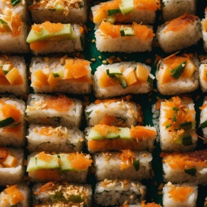 Coconut blossom sushi