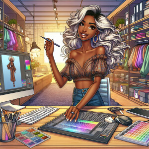 Wide-angle digital airbrush illustration with a cartoon-realisti...