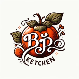 Tạo logo cho thương hiệu "Bếp Kitchen" bao gồm hình ảnh của quả...