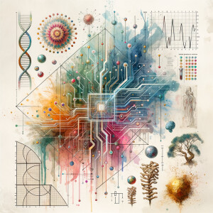 The golden ratio, Minimalist art Circuit, boards, circuitry, dia...