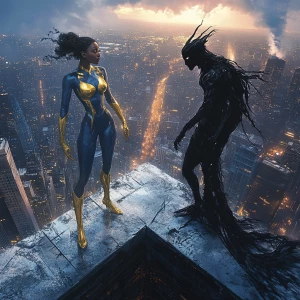 In a powerful tableau that captures the eternal struggle between...