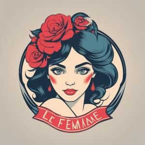 Design a logo for "Le Femme Sauvage," a women's fashion brand th...