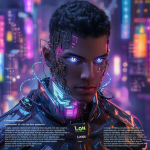 "A cinematic medium shot over-the-shoulder of a male character w...