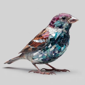 an sparrow same as ababil bird with the body made of sharp glass...