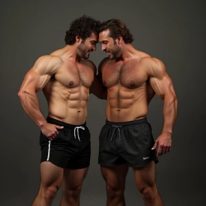 Carloss y Ramón tienen un cuerpo velludo y musculoso y ese miemb...