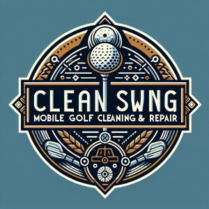 Create a sleek and contemporary logo for 'Clean Swing Mobile Gol...