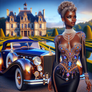 Create a vibrant, 3-D realistic illustration of an light skin, H...