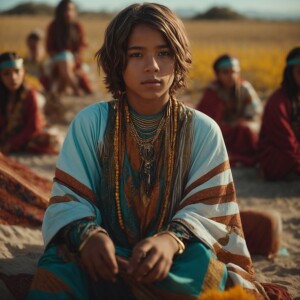 Tribal tweens see white guy first time e