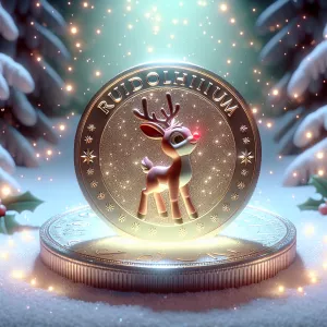 Create a magical and festive scene with elements of a winter fai...