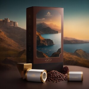 Luxurious product package box for coffee bags, unique product la...