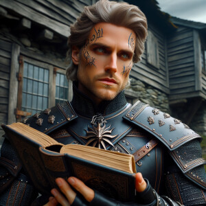 Caranthir-Ar-Fieniel from the Witcher. Black eldritch armor. Pal...