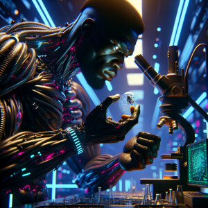 Make it happen Man, a tall African American muscular Nigerian ma...