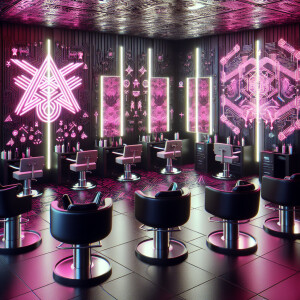 cybersigilism black and pink salon