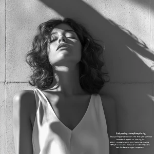 “Embracing simplicity, because elegance never goes out of style....