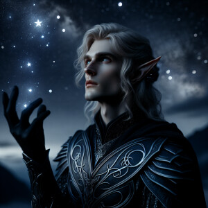 Caranthir-Ar-Fieniel from the Witcher uses magic to alter the st...